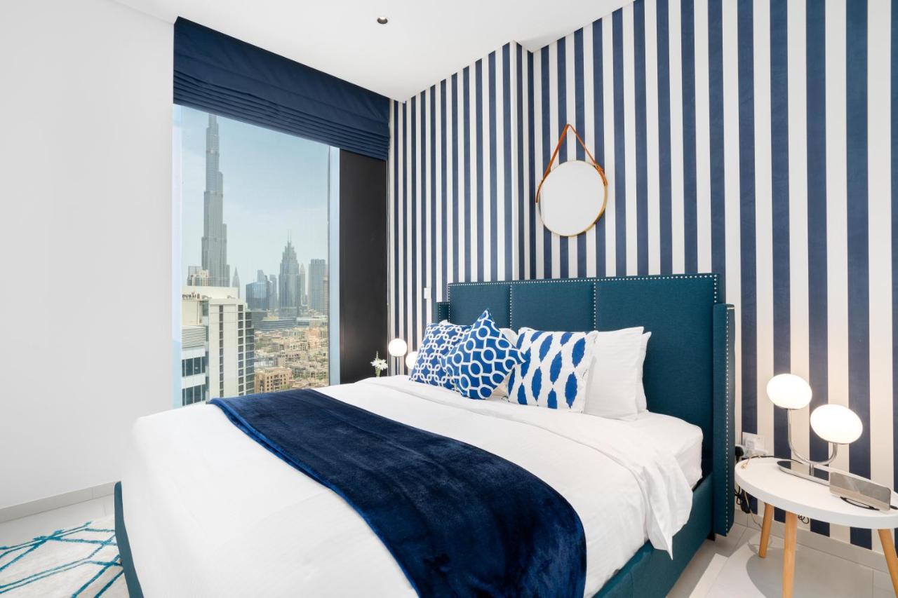 Ultimate Stay / 4 Beds / Burj Khalifa View / Ultra Modern / Business Bay 두바이 외부 사진