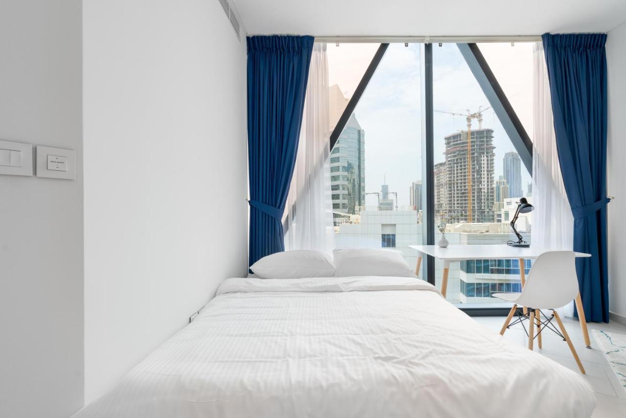 Ultimate Stay / 4 Beds / Burj Khalifa View / Ultra Modern / Business Bay 두바이 외부 사진