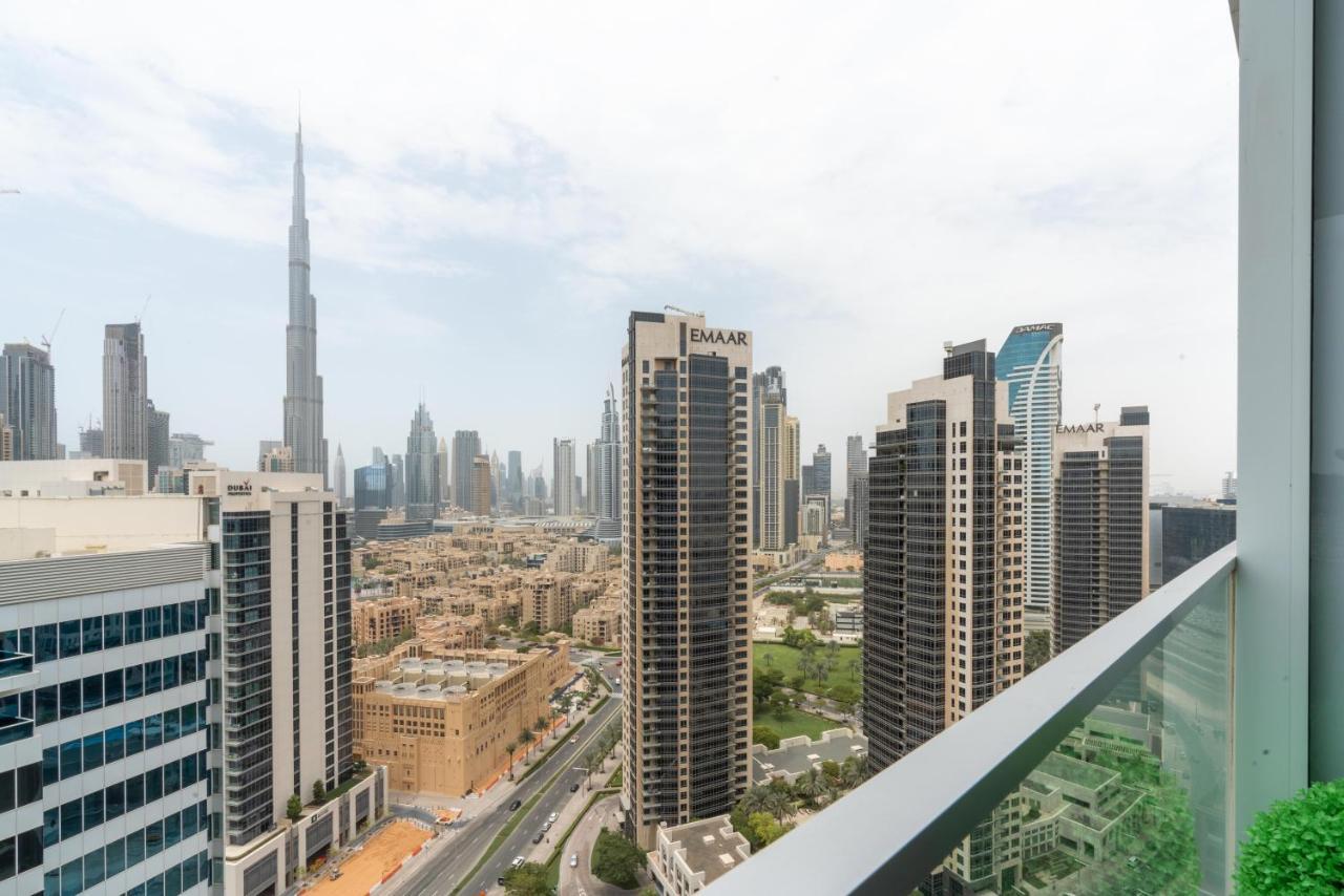 Ultimate Stay / 4 Beds / Burj Khalifa View / Ultra Modern / Business Bay 두바이 외부 사진